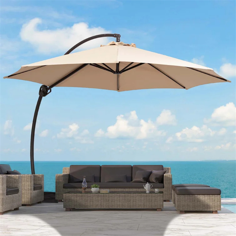 11FT Curvy Cantilever Patio Offset hængende paraply