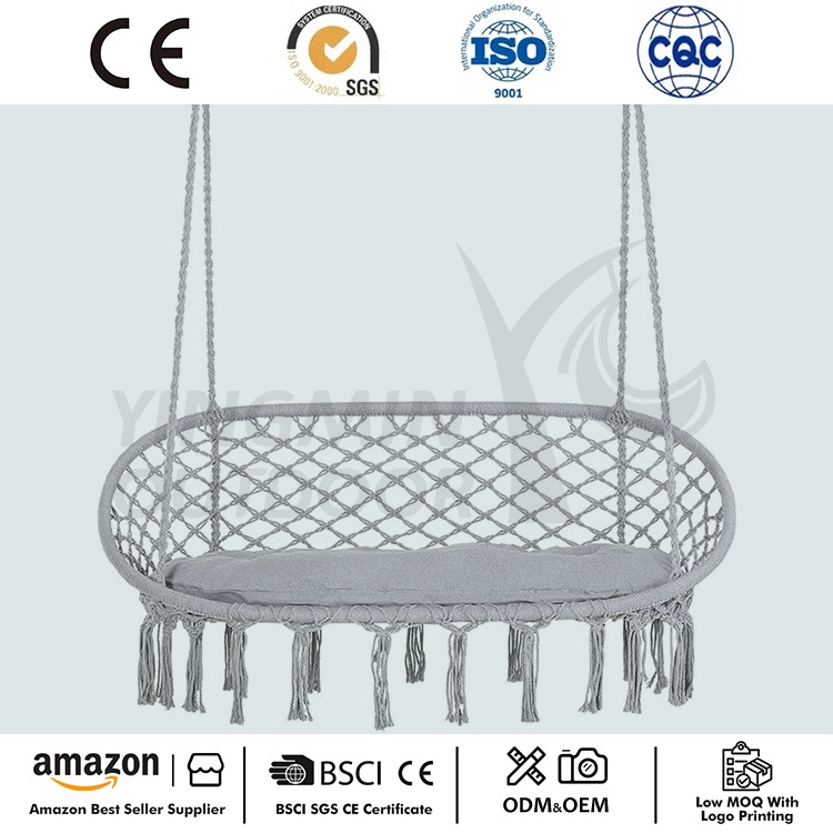 2 Personer Macrame Swing hængekøjestol