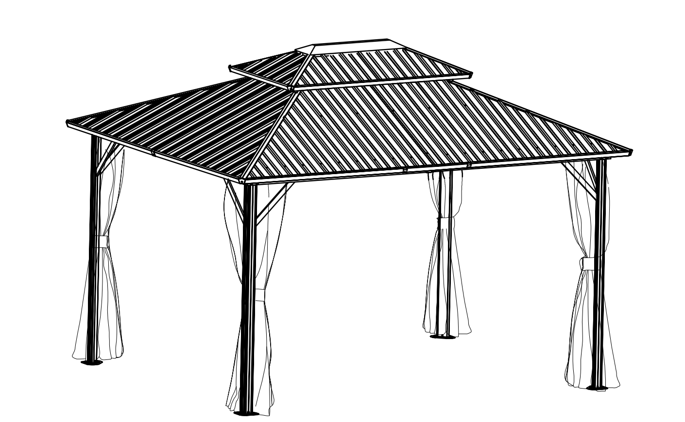 Metal Gazebo installationsvejledning