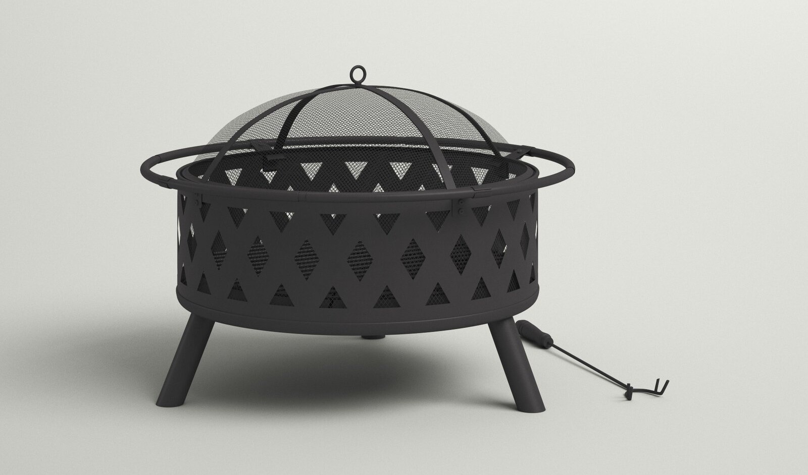 Stål Træbrænding Udendørs Fire Pit Monteringsvejledning