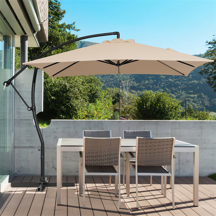 9 x 9 ft Hængende Offset Patio Cantilever Paraply