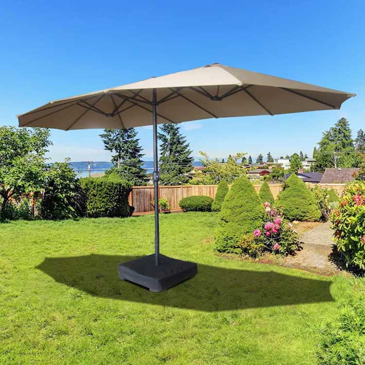 Dobbeltsidet terrasseparaply