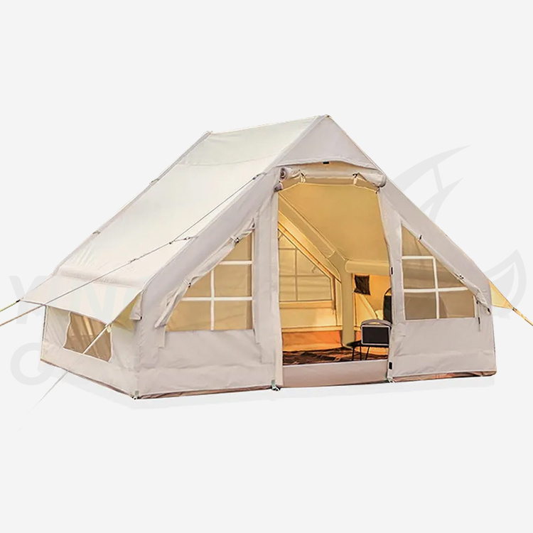 Glamping oppusteligt campingtelt