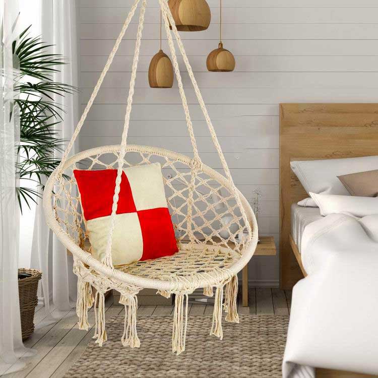 Macrame hængekøjestol