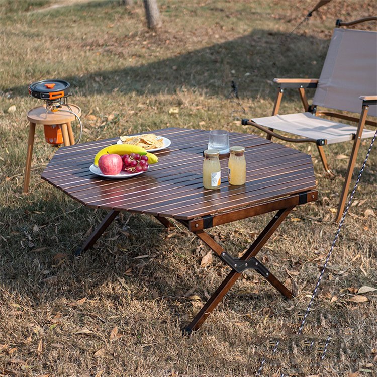 Ottekantet foldning camping picnicbord