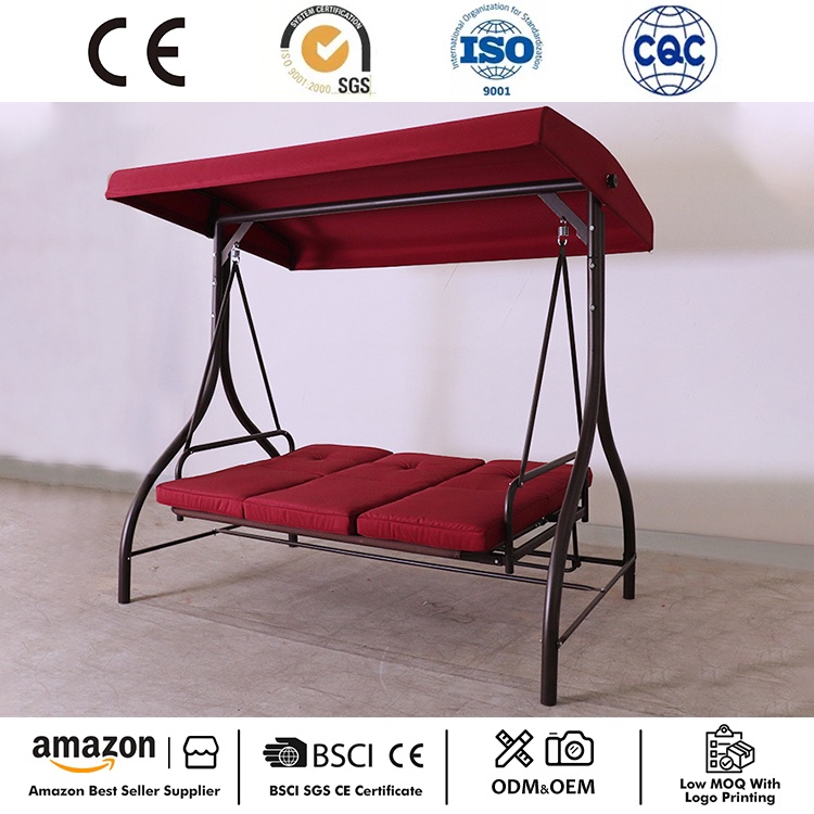 Patio Swing Daybed med baldakin