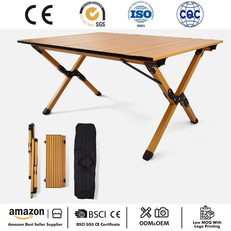 Udendørs foldet roll-top campingbord