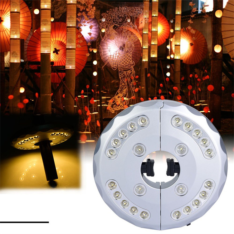 Energibesparende Patio Paraply Pole Lampe