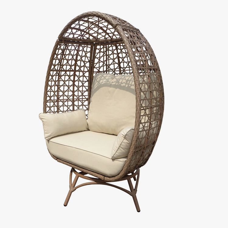 Udendørs Wicker Swivel Egg Chair